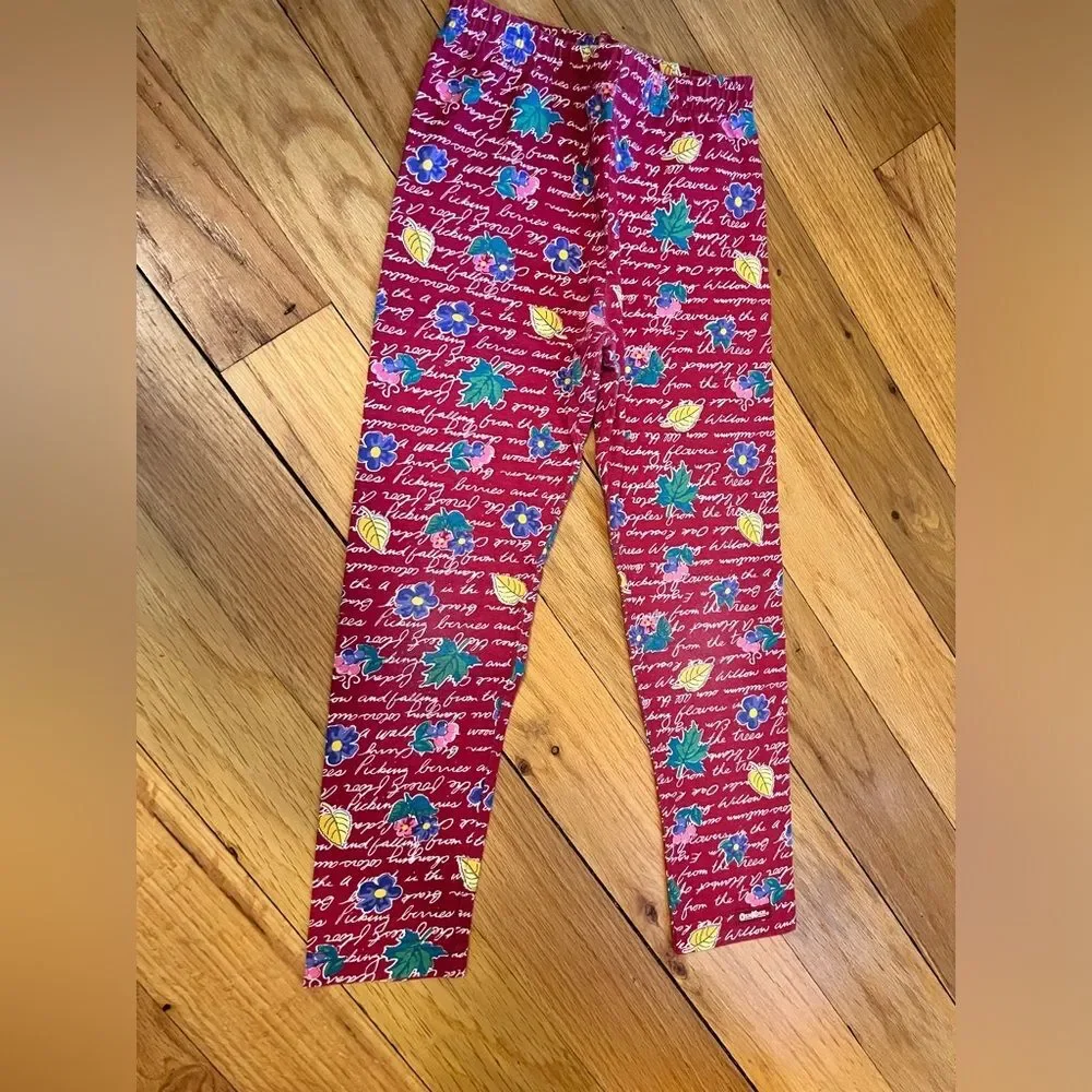 Vintage 1990s Floral Oshkosh‎ B'Gosh Leggings